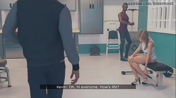 3D animation rubia en dp interracial