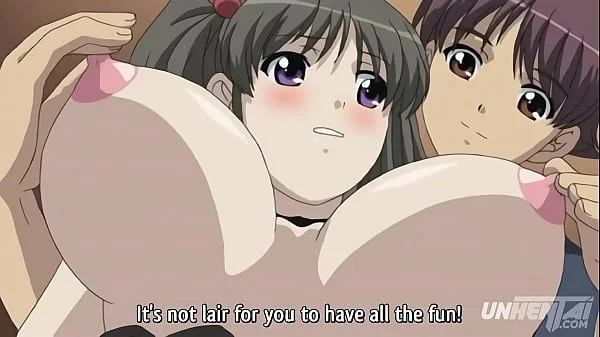 Hentai - Prima tetona me deja tocar sus enormes tetas y me hace una cubana con ellas [Sin Censura]