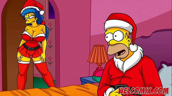 Christmas Present! Giving his wife as a gift to beggars! The Simptoons, Simpsons Hentai