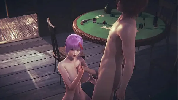 Hentai Uncensored - Tanami handjob and Threesome with double penetration in a Tavern - Japanese Asian Manga Anime Game Porn