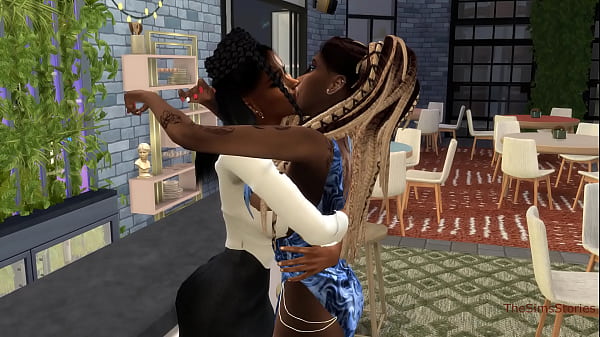 Lesbian picks up a bartender and fucks her hard in the club